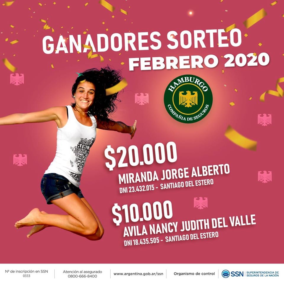 Ganadores Febrero 2020