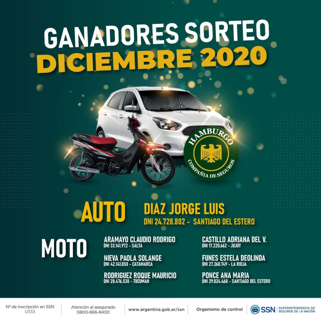 Ganadores Diciembre 2020