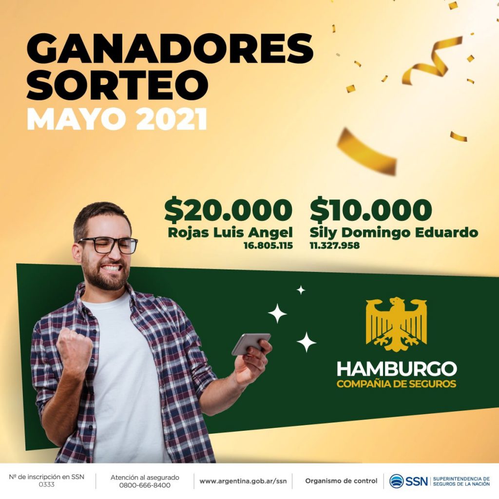 Ganadores Sorteo Mayo 2021