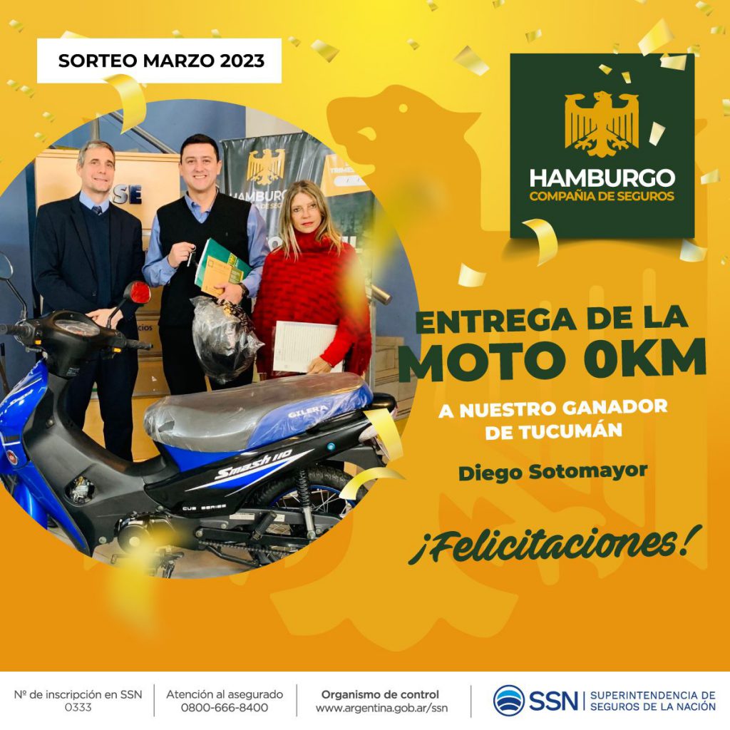 Ganador moto 0 Km Tucumán!