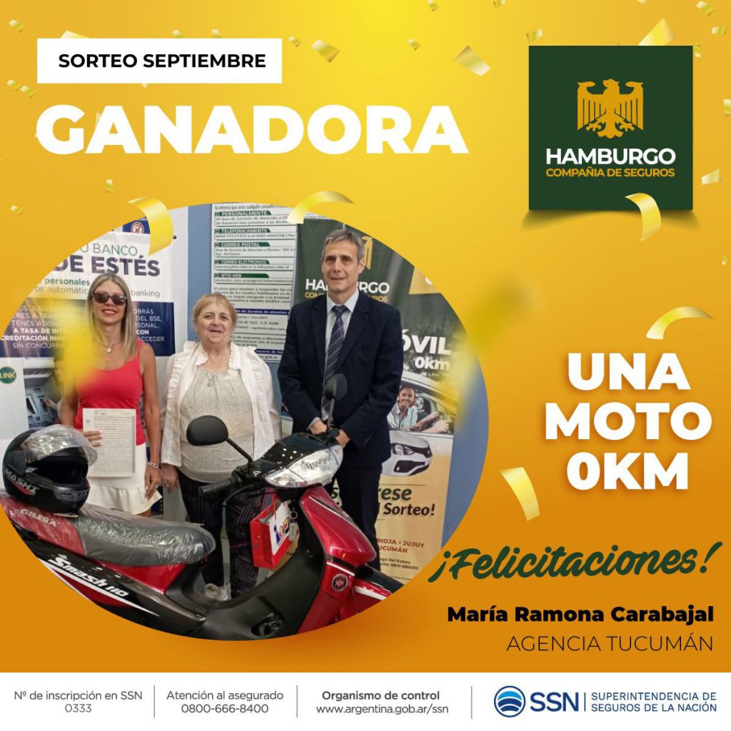 Ganadora Moto 0KM – Agencia Tucumán!
