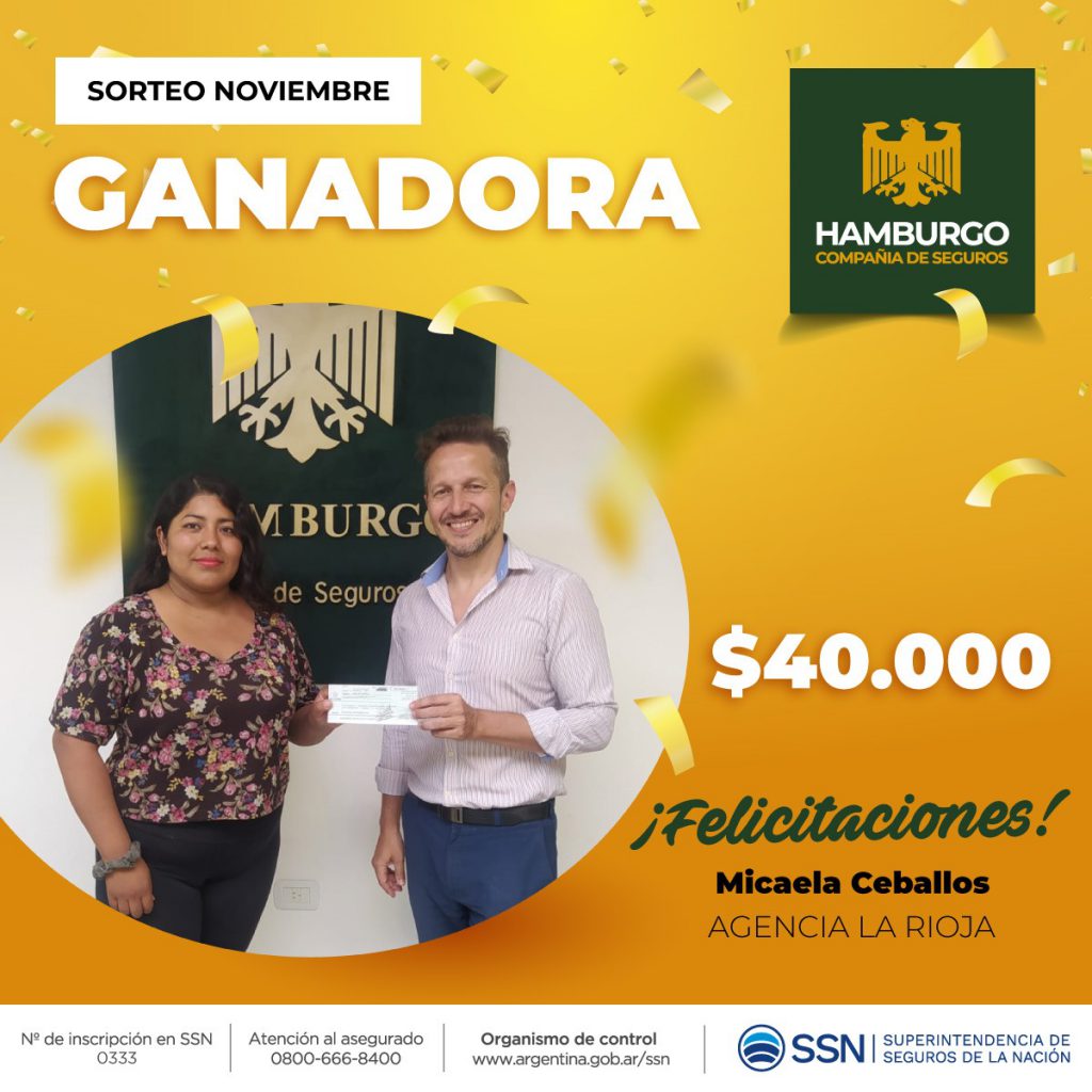 Entrega de efectivo correspondiente al sorteo de Noviembre 2023!