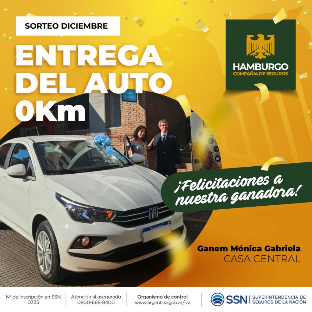 Entrega del auto 0KM correspondiente al sorteo de Diciembre 2023!