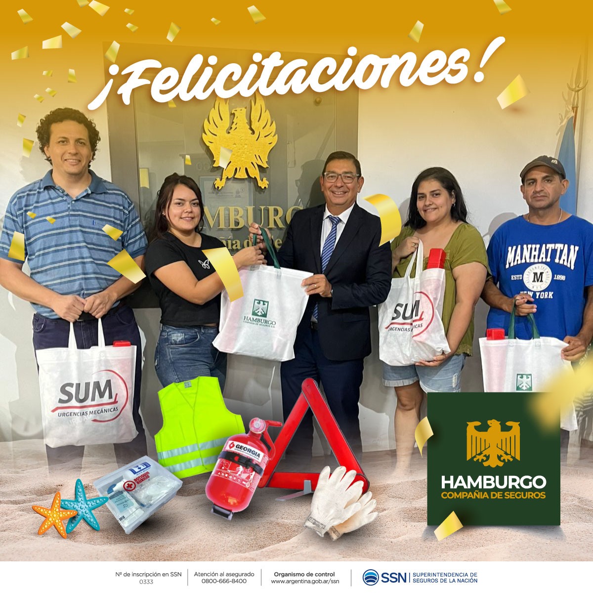 Entrega de kits de seguridad automotor!