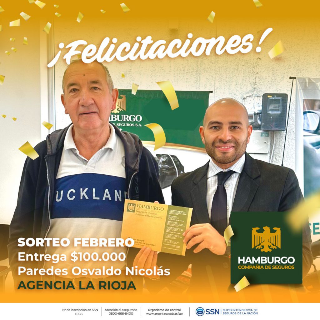 Entrega de $100000 en Agencia La Rioja!