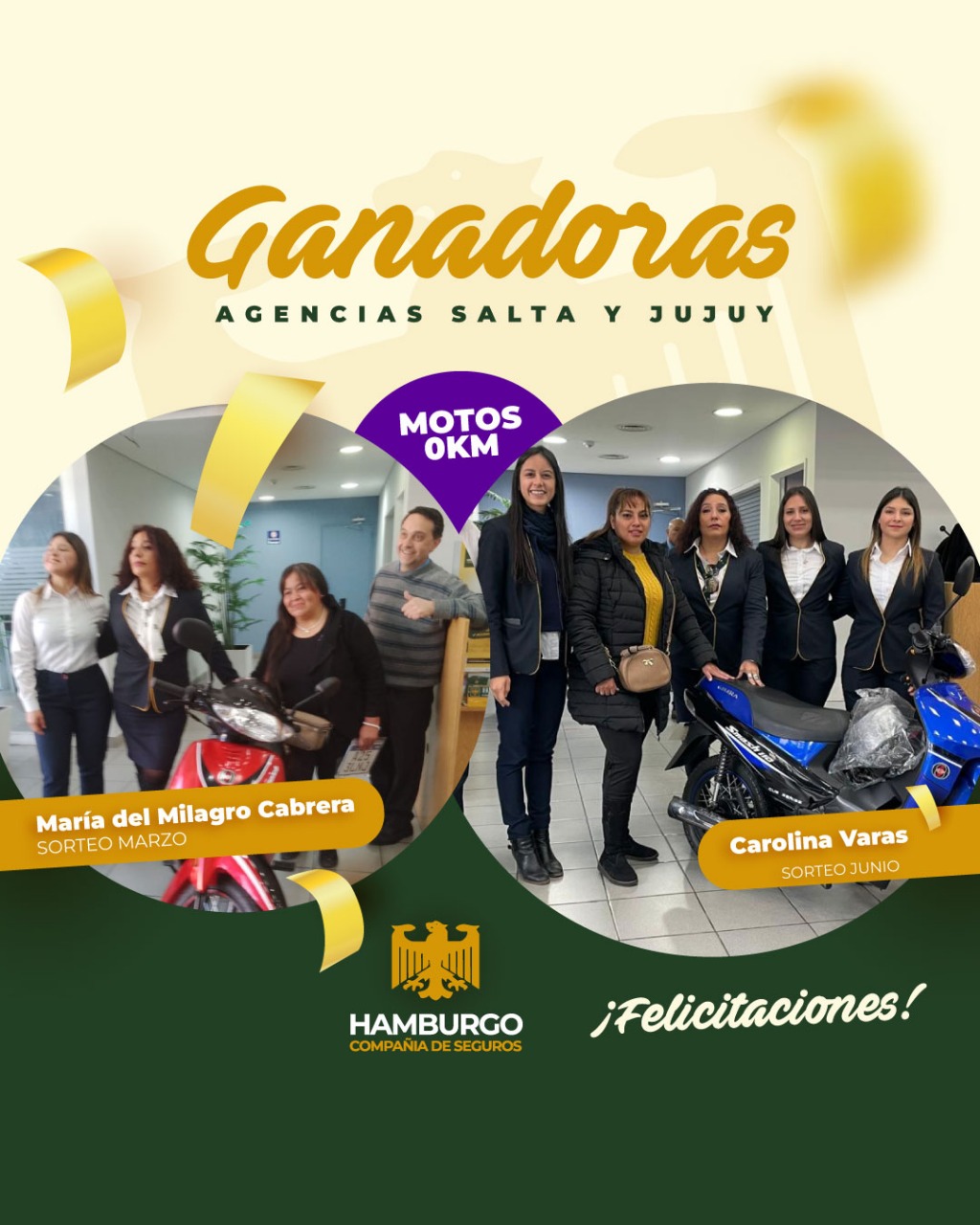 Entrega de Moto 0Km a los ganadores de Agencia Salta y Jujuy