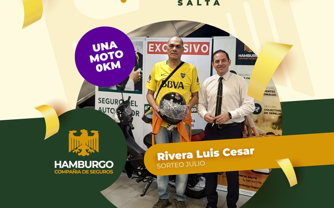 Entrega de moto 0Km correspondiente al sorteo de Julio 2025!