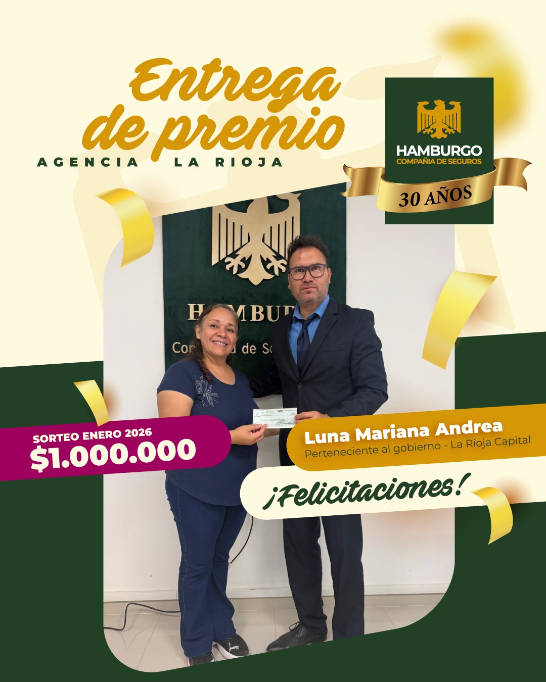 entrega 100000 lr sorteo enero